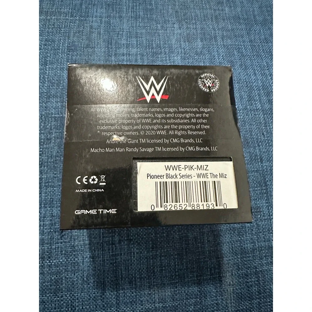 WWE The Mix  Watch Men's Size Black Leather Band Game Time New